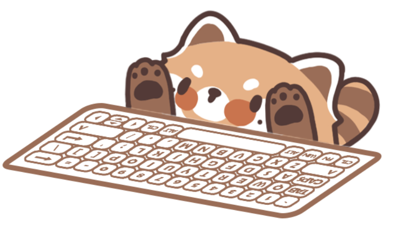 Bongo Cat小熊猫昊昊模型预览图（键盘模式）